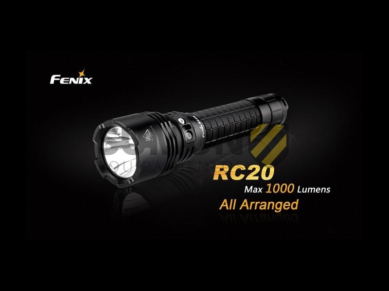Linterna Fenix Mod  RC20 1000 lumens negra